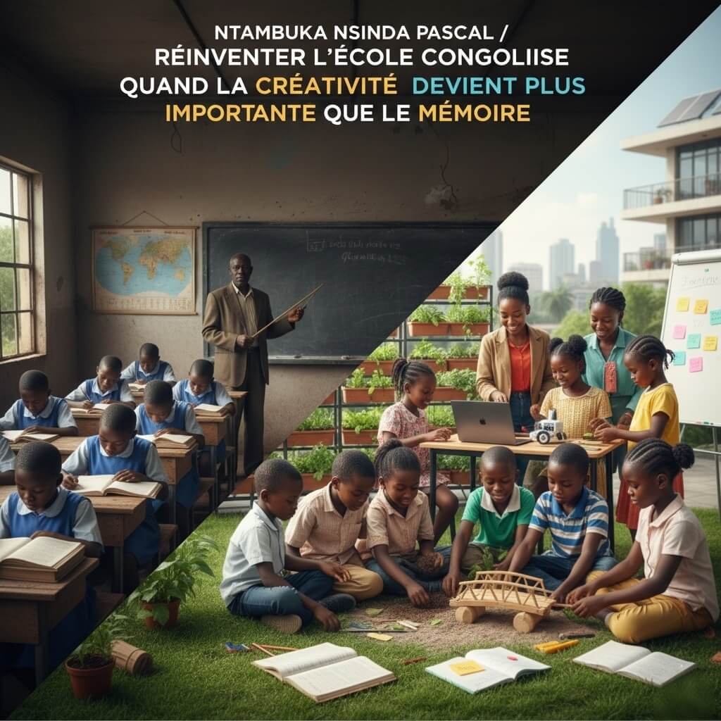 RÉINVITER L'ÉCOLE CONGOLAISE : QUAND LA CRÉATIVITÉ DEVIENT PLUS IMPORTANTE QUE LA MÉMOIRE 